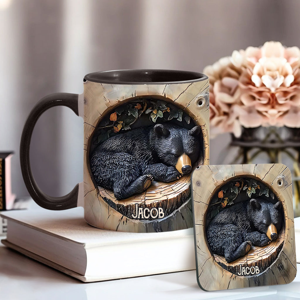 Schwarzbär - Personalisierte Tasse mit Jagdmotiv