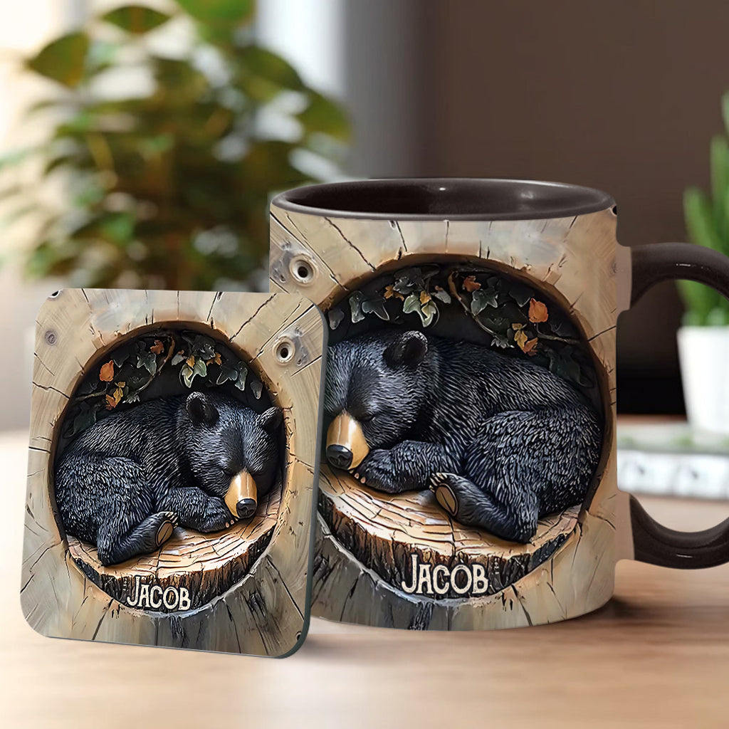 Schwarzbär - Personalisierte Tasse mit Jagdmotiv