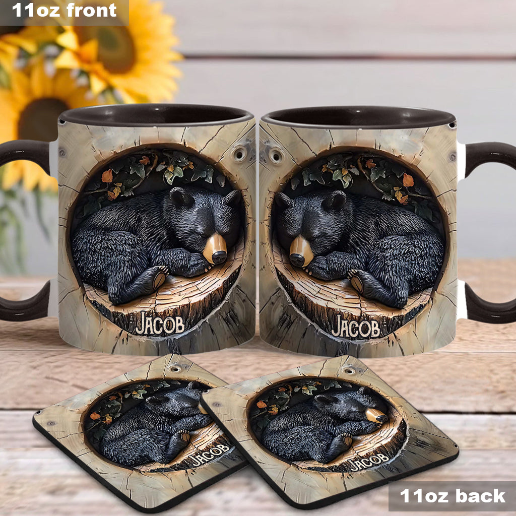 Schwarzbär - Personalisierte Tasse mit Jagdmotiv