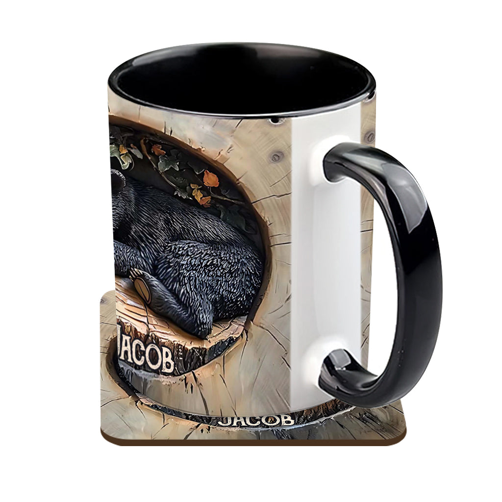 Schwarzbär - Personalisierte Tasse mit Jagdmotiv