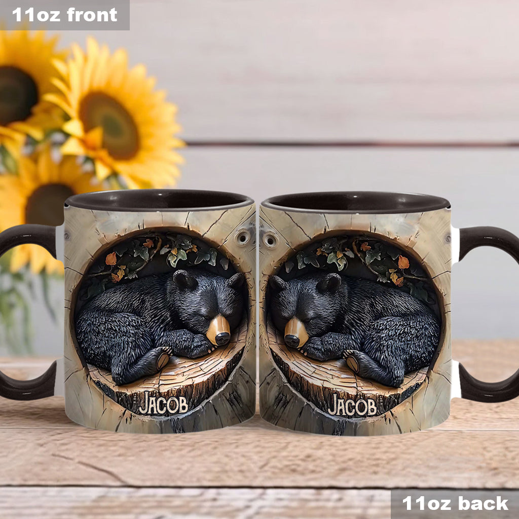 Schwarzbär - Personalisierte Tasse mit Jagdmotiv