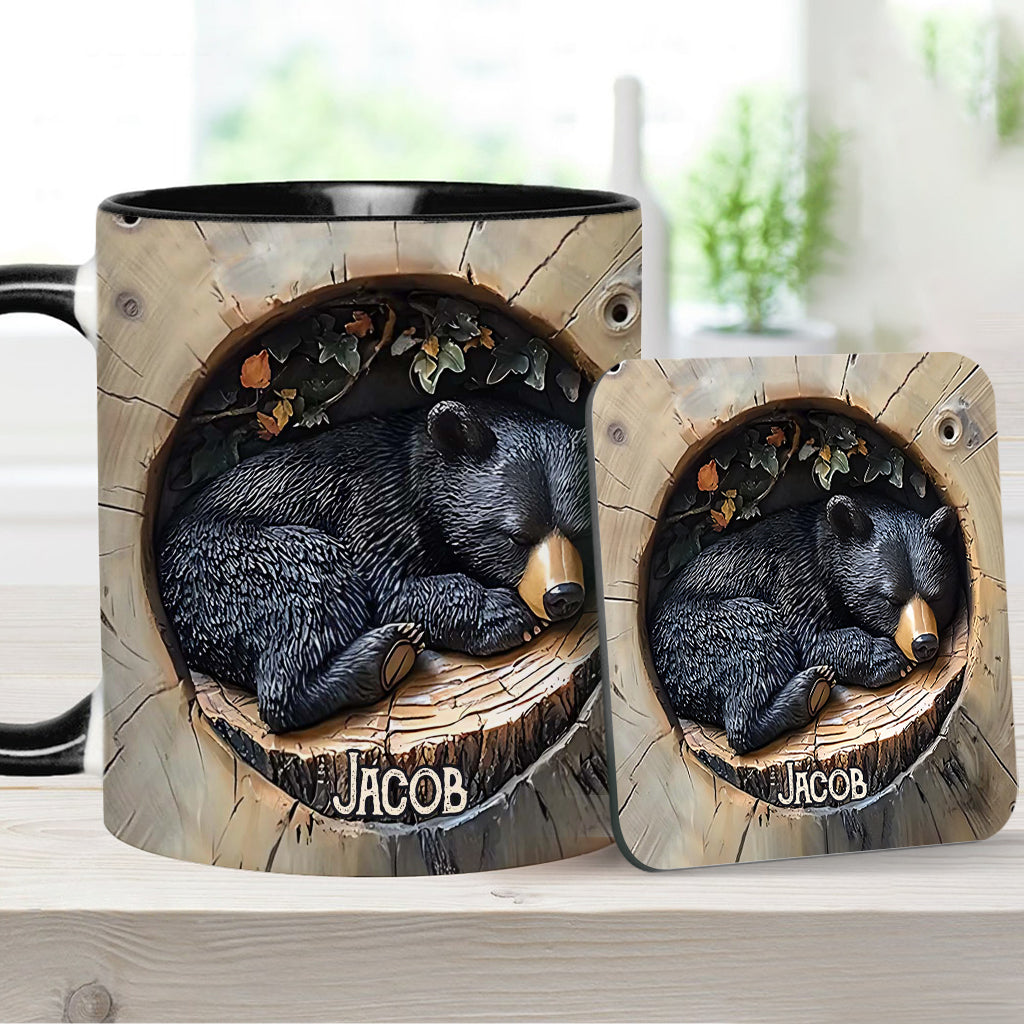 Schwarzbär - Personalisierte Tasse mit Jagdmotiv
