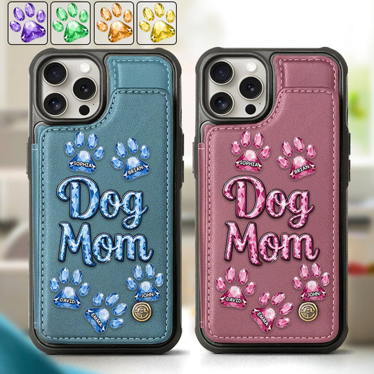 Dog Mom - Personalized Dog Wallet Phone Case