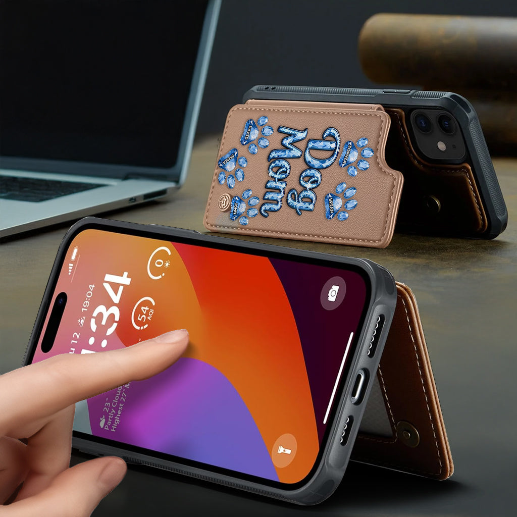 Hundemama – Personalisierte Handyhülle mit Hunde-Geldbörse