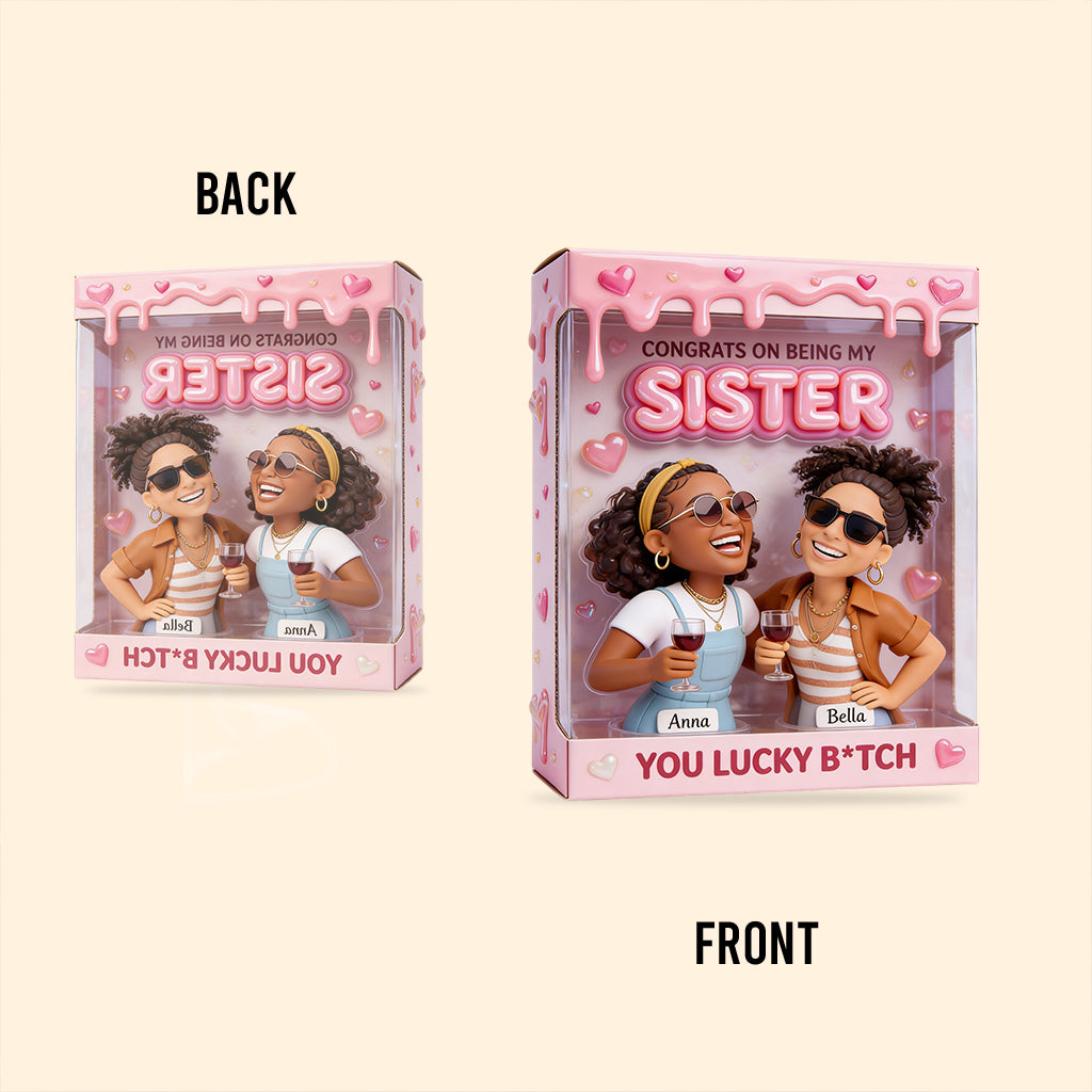 Congrats My Sister - Personalized Sister Custom Shaped Acrylic Plaque