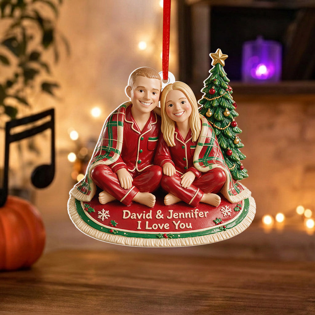 Our Cozy Christmas - Personalized Couple Premium 3D Ornament
