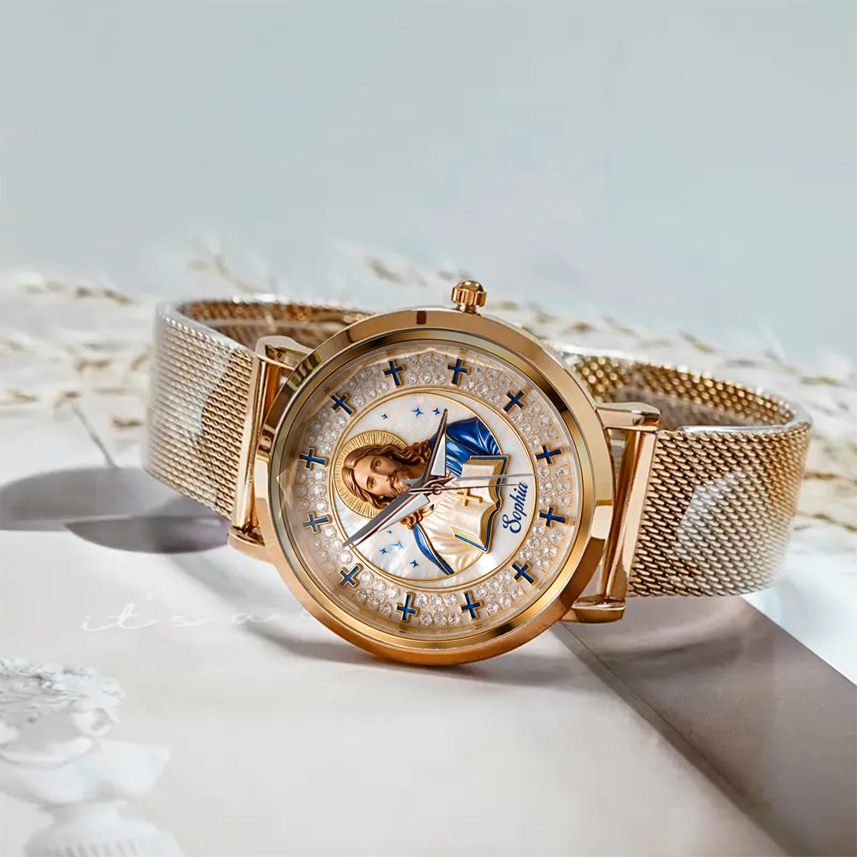 Faith Over Fear - Personalized Christian Women Hand Watch
