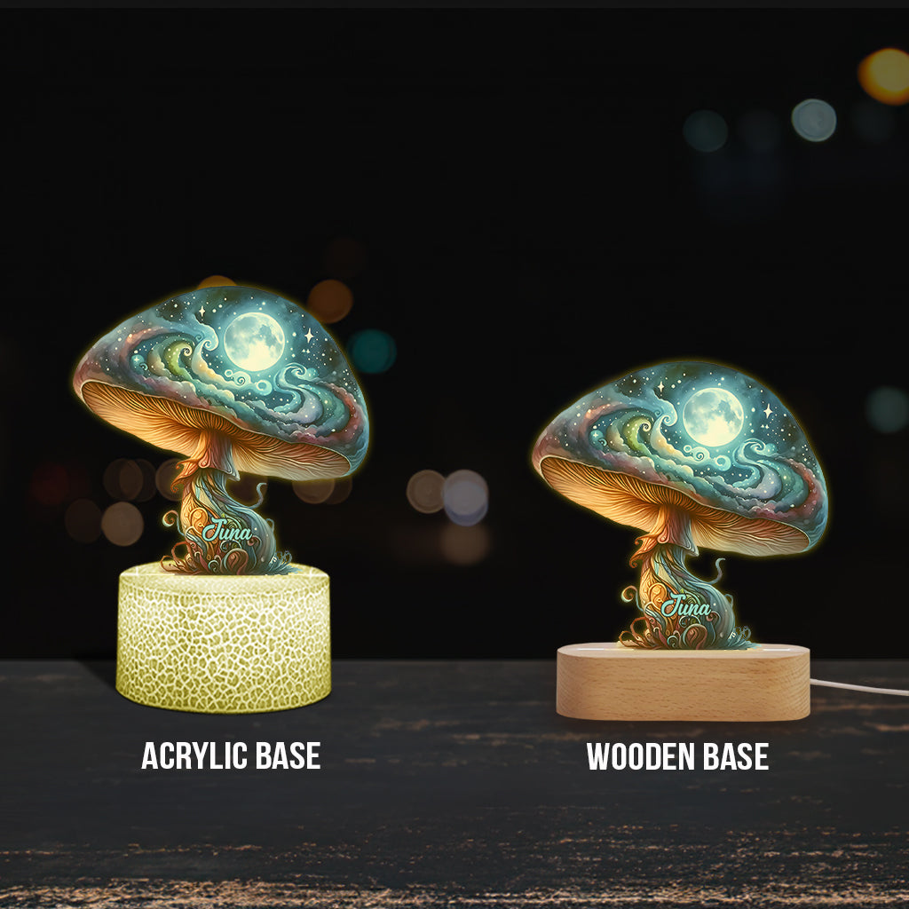 Magische Nacht – Personalisierte, pilzförmige Leuchtplatte