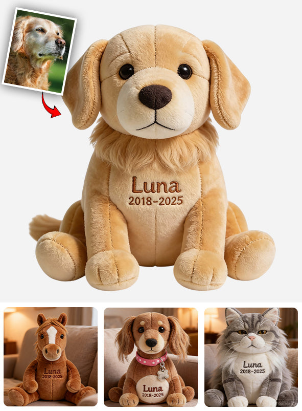 Custom From Any Photo - Personalized Dog Faux Fur Shaped Pillow