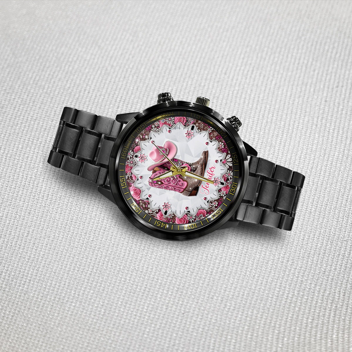 Cowgirl-Stiefel – Personalisierte Cowgirl-Handuhr