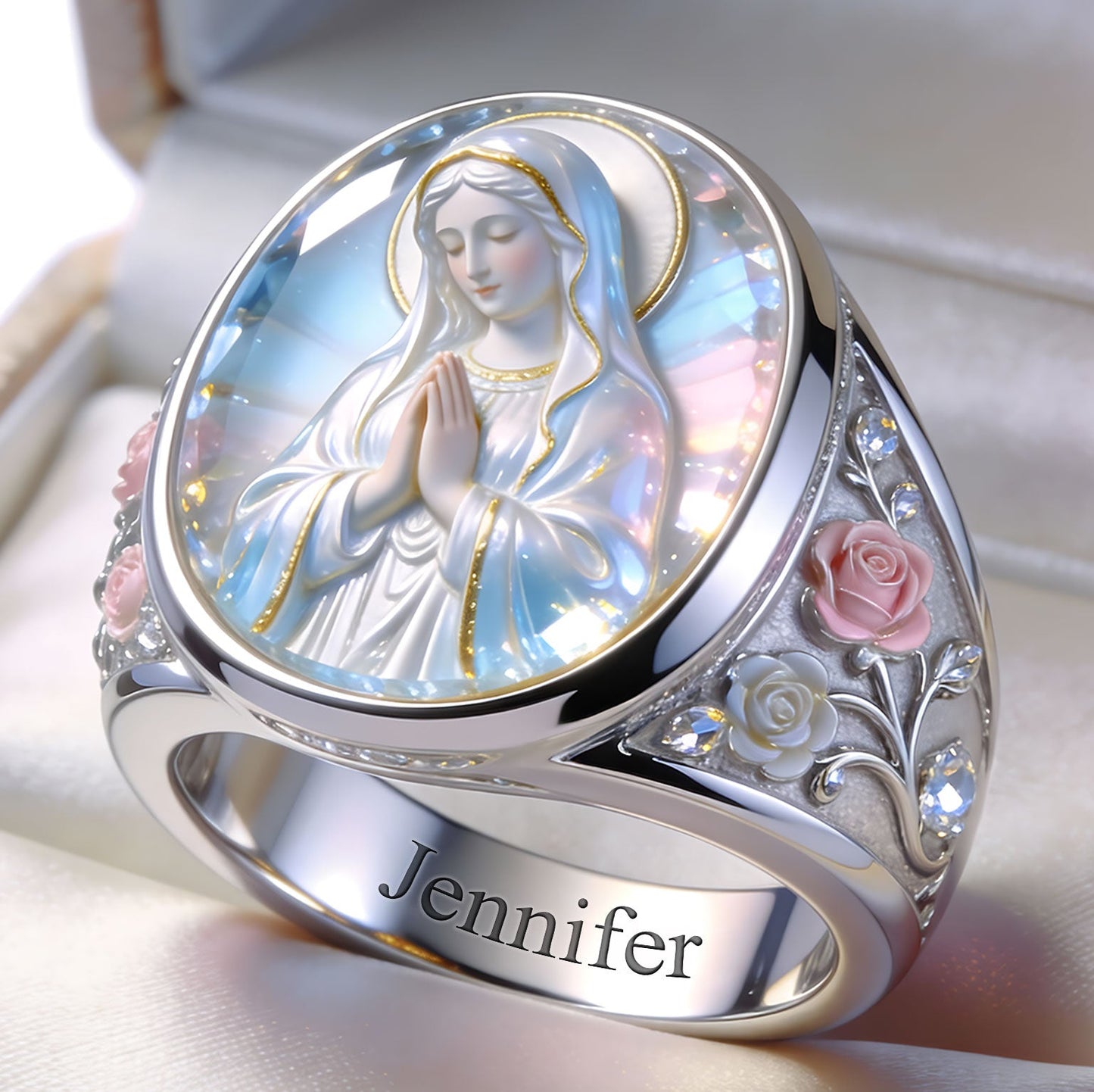 Mariä ewiger Glanz – Personalisierter christlicher Siegelring