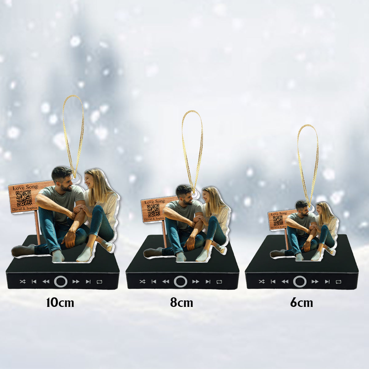 Ein paar Worte für euch – Personalisierter Musik-Anhänger für Paare