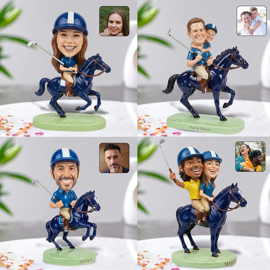 Reiten, Golf spielen – personalisierte, individuell geformte Acrylplakette für Golfbegeisterte