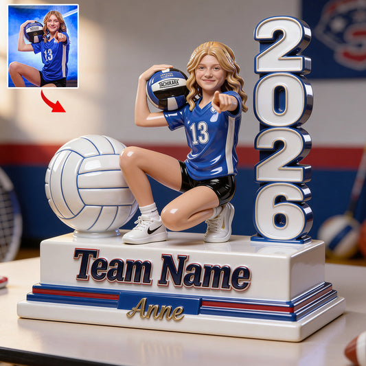 Jede Sportart – Fußball, Basketball, Volleyball... – Personalisierte Acrylplakette in individueller Fußballform