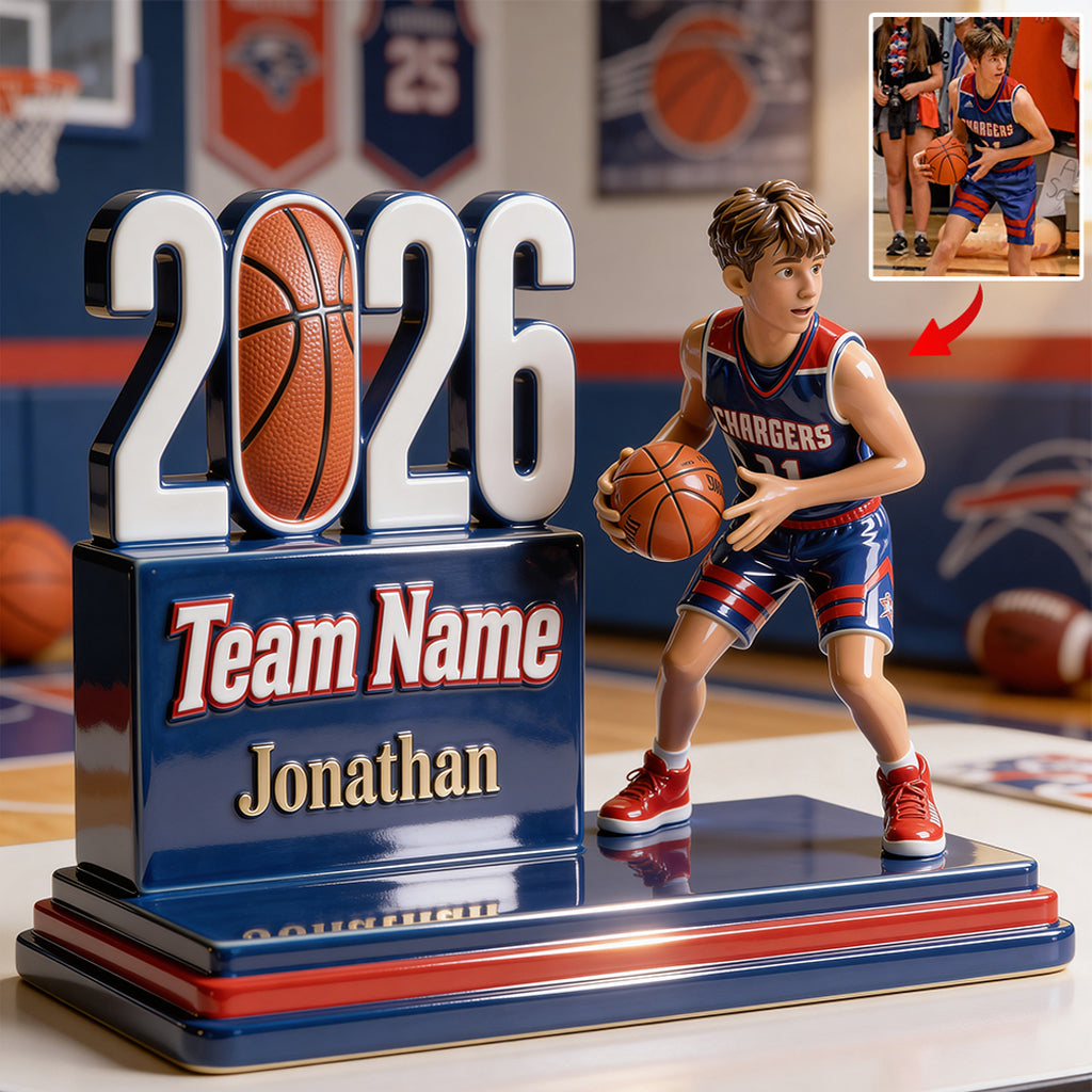 Jede Sportart – Fußball, Basketball, Volleyball... – Personalisierte Acrylplakette in individueller Fußballform