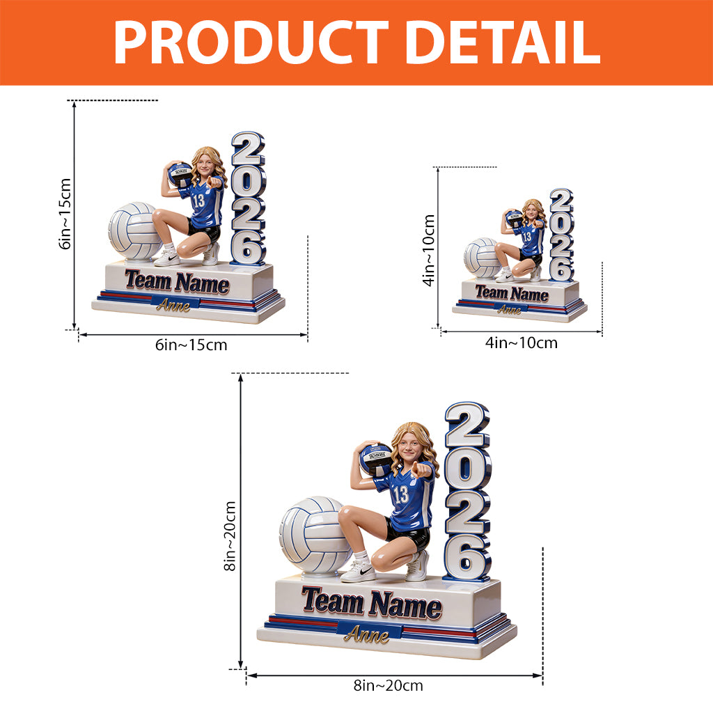 Jede Sportart – Fußball, Basketball, Volleyball... – Personalisierte Acrylplakette in individueller Fußballform