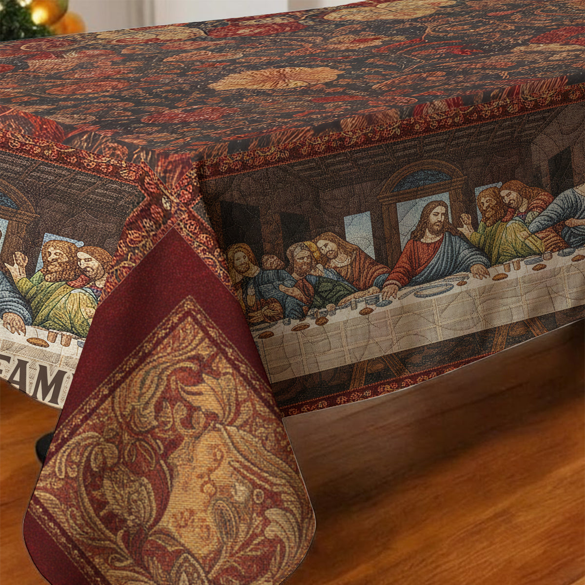 The Last Supper - Personalized Family Table Cloth Cover