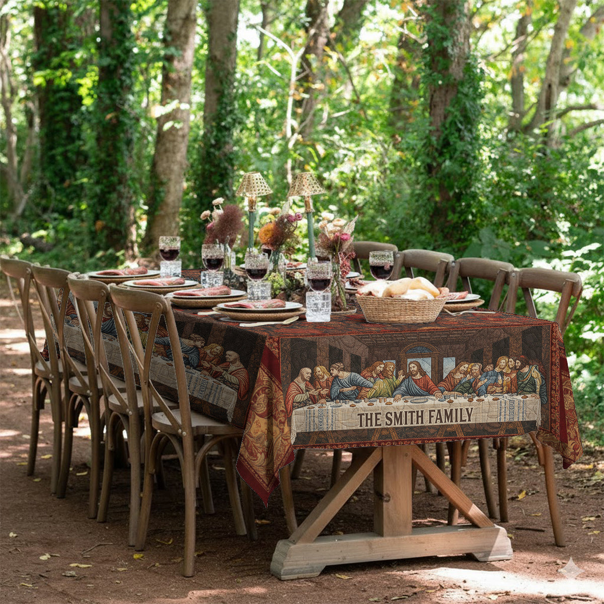 The Last Supper - Personalized Family Table Cloth Cover