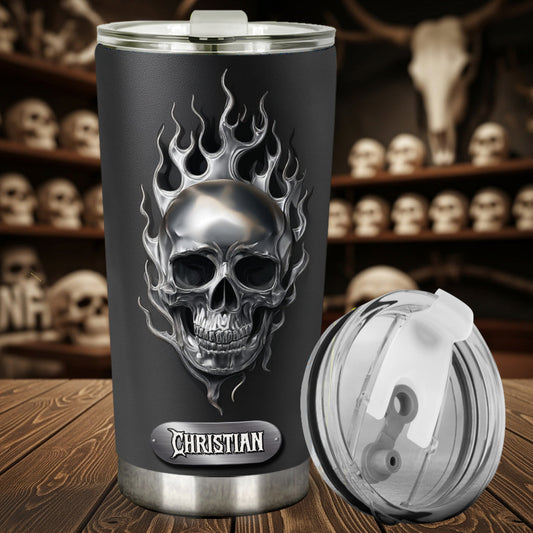 Feuerschädel – Personalisierter Totenkopf-Becher