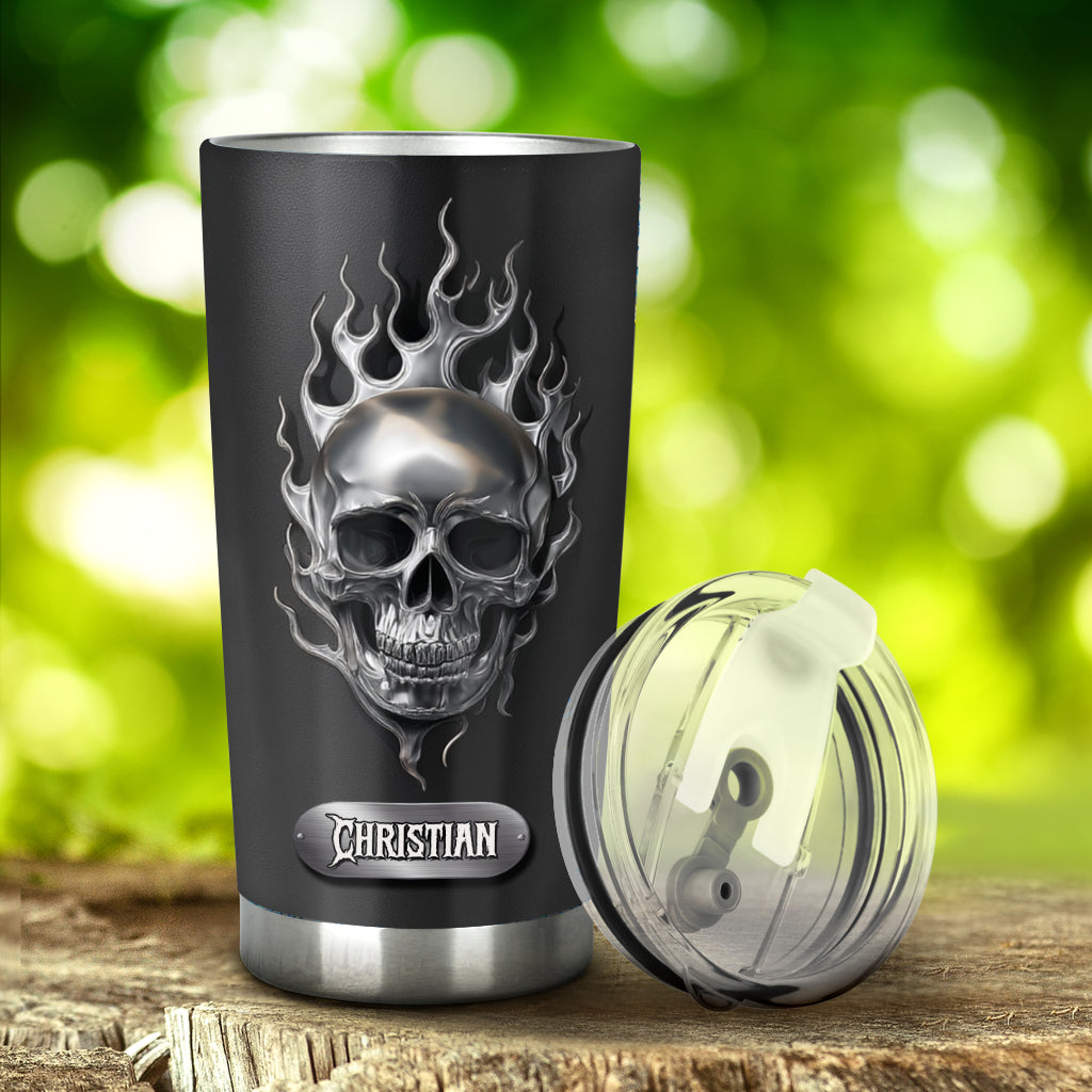 Feuerschädel – Personalisierter Totenkopf-Becher