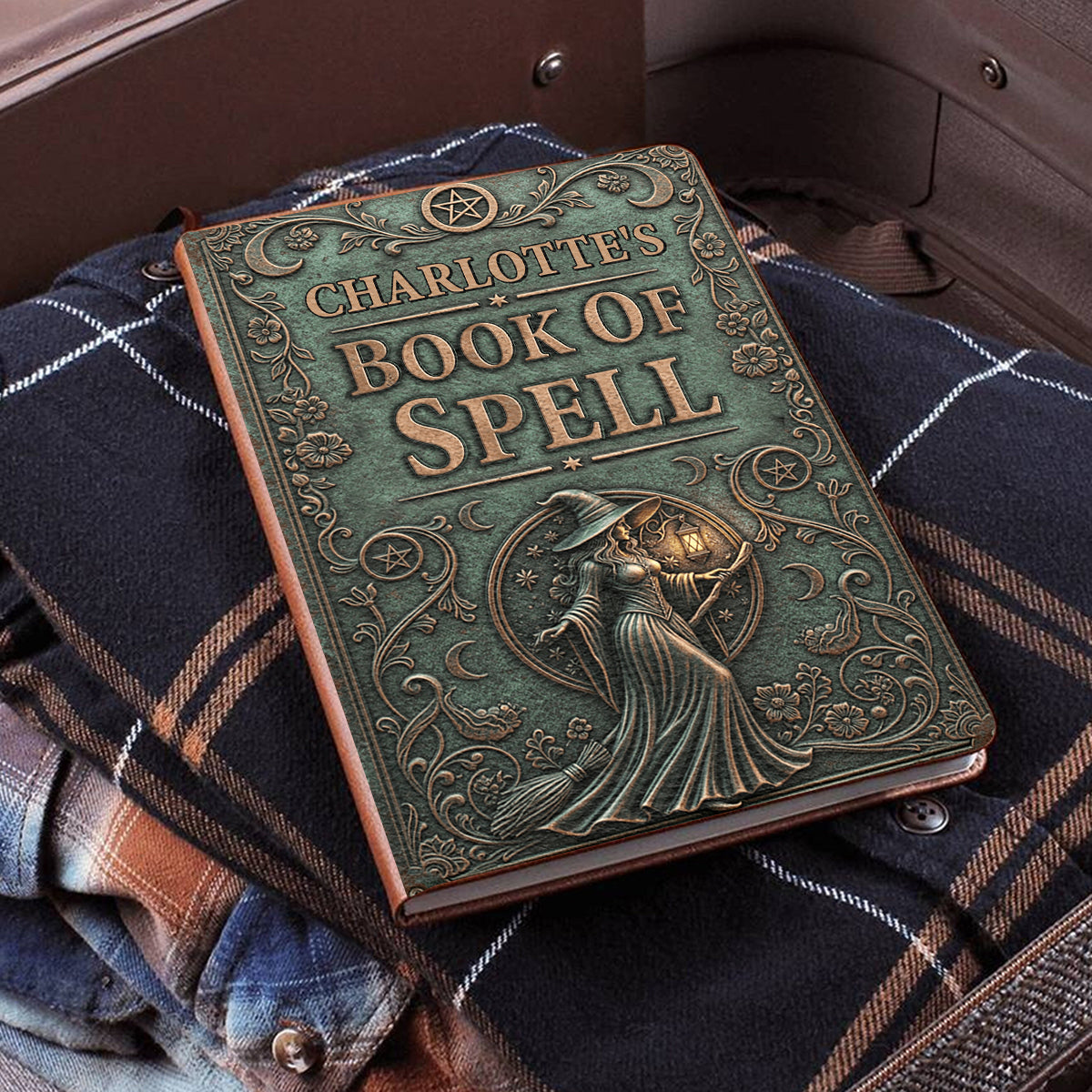 Das Zauberbuch – Personalisiertes Hexen-Lederjournal