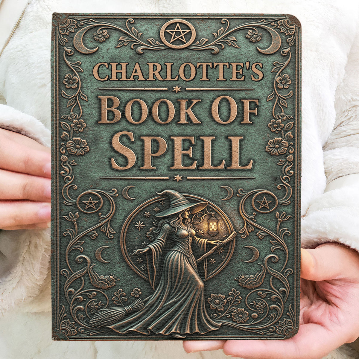 Das Zauberbuch – Personalisiertes Hexen-Lederjournal