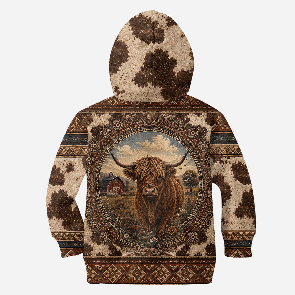 Highland Cow Farm - Personalized Highland Cow All Over Shirt