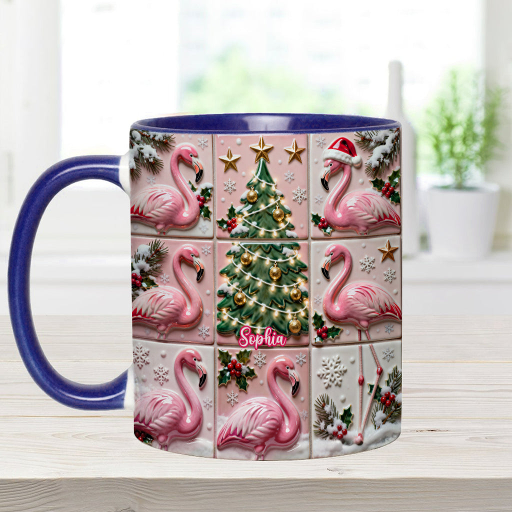 Love Flamingo - Personalized Flamingo Accent Mug