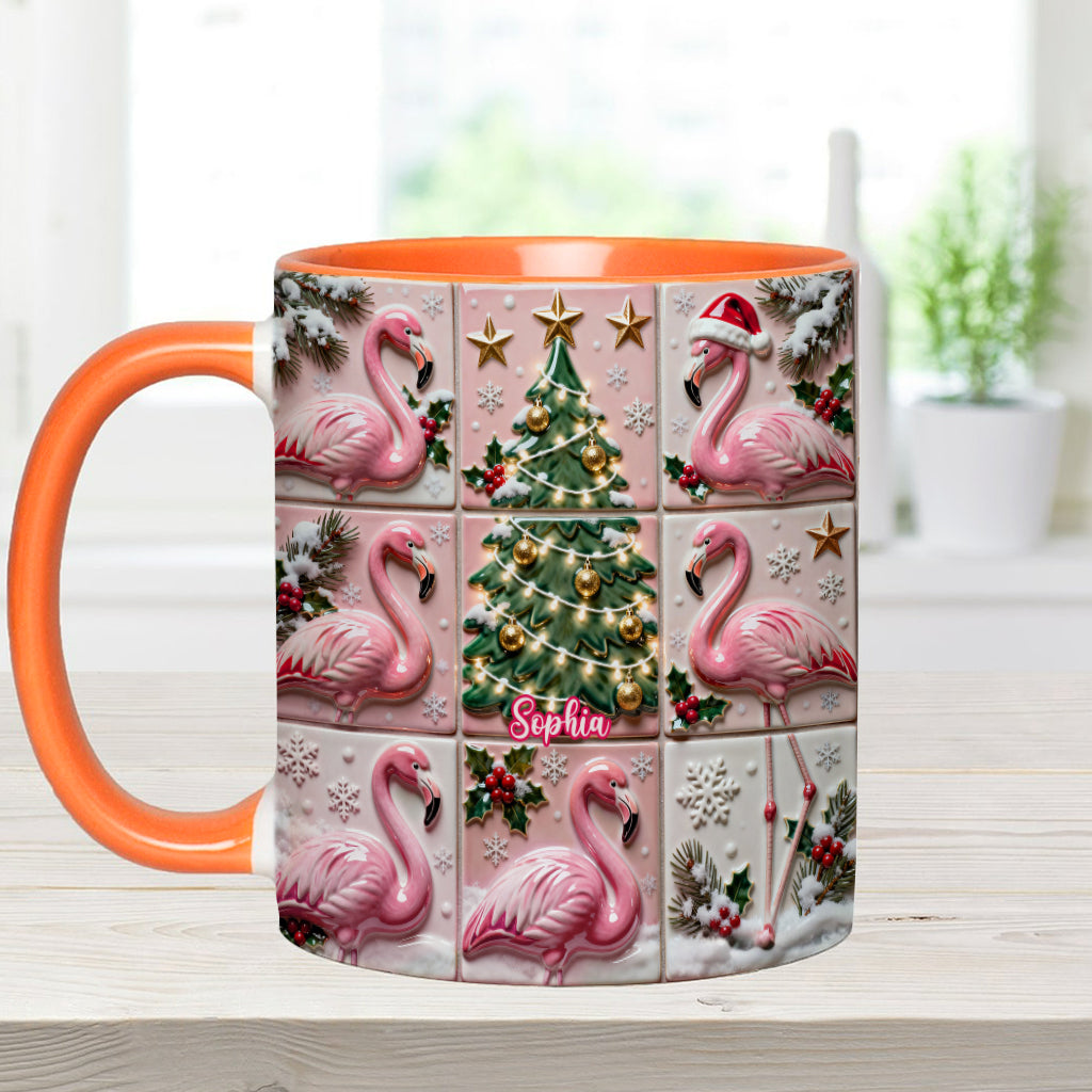 Love Flamingo - Personalized Flamingo Accent Mug