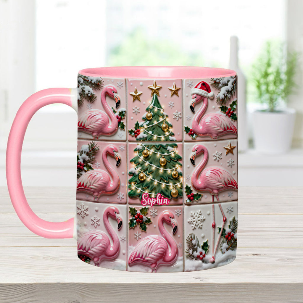 Love Flamingo - Personalized Flamingo Accent Mug