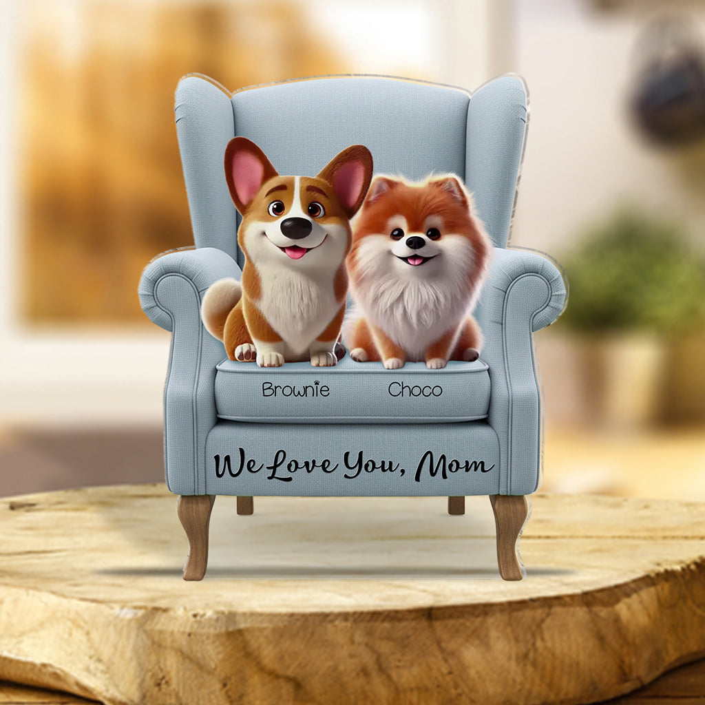 Beste Hundemama aller Zeiten – Personalisierte Acrylplakette in Hundeform