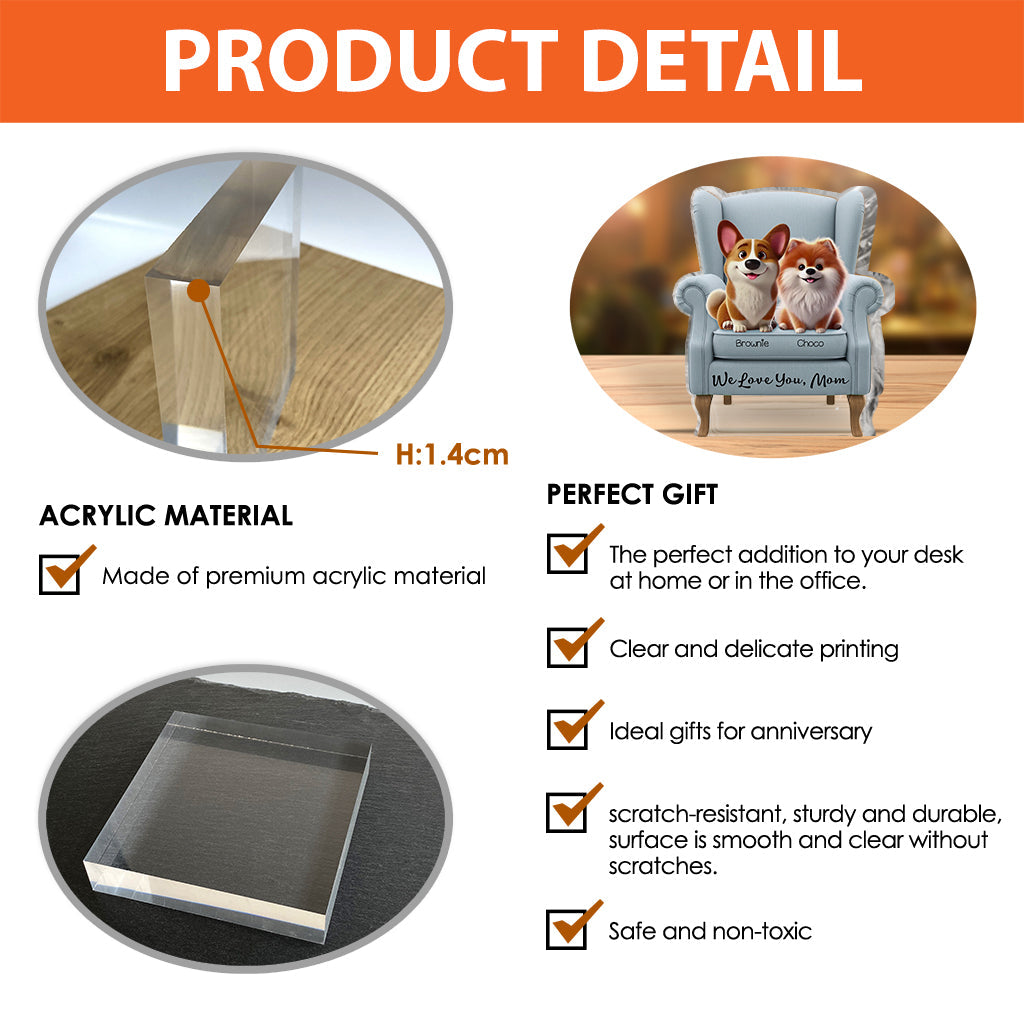 Beste Hundemama aller Zeiten – Personalisierte Acrylplakette in Hundeform