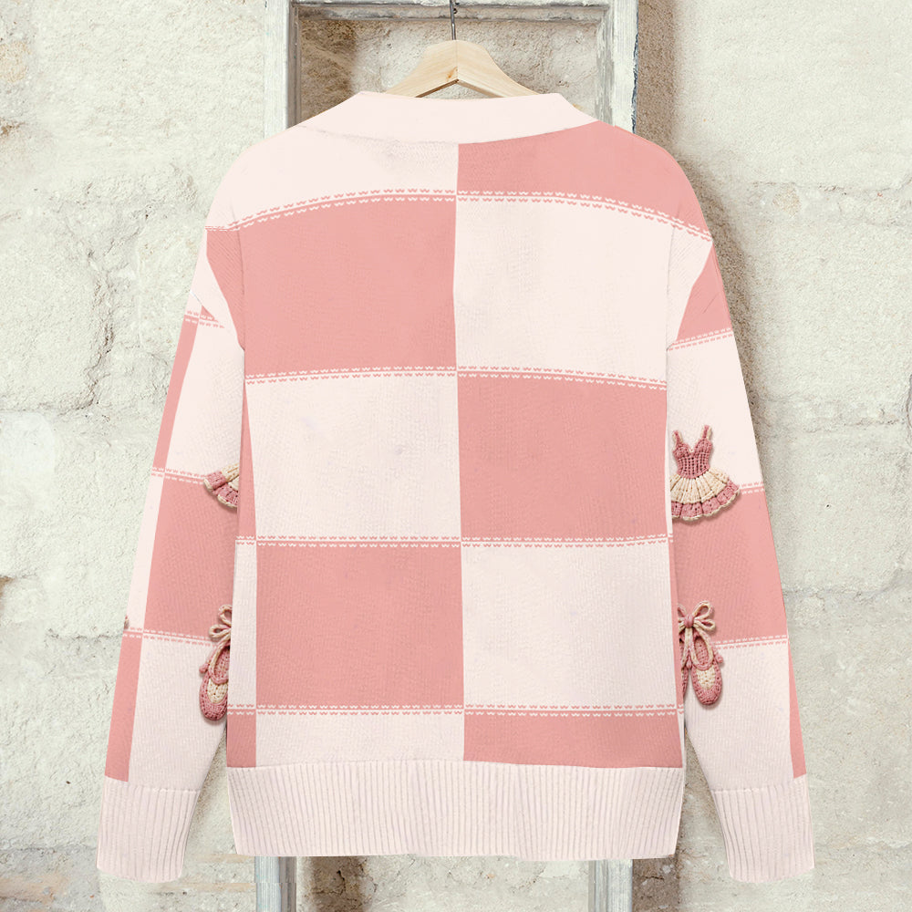 Love Ballet - Personalized Ballet Cardigan Sweater