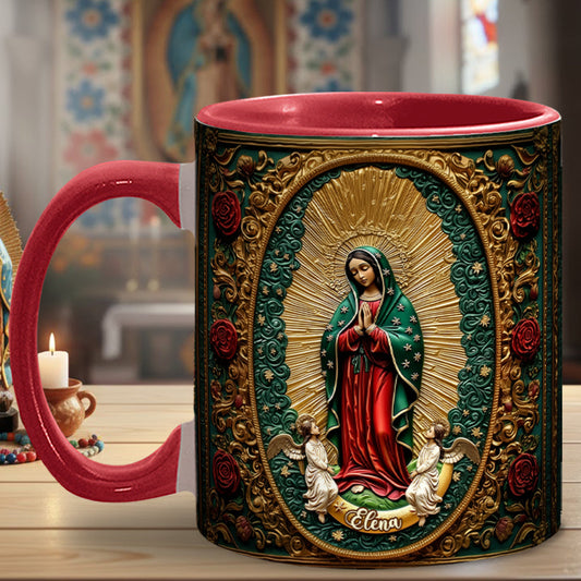 Personalisierte Tasse mit christlichem Akzent, Unsere Liebe Frau von Guadalupe