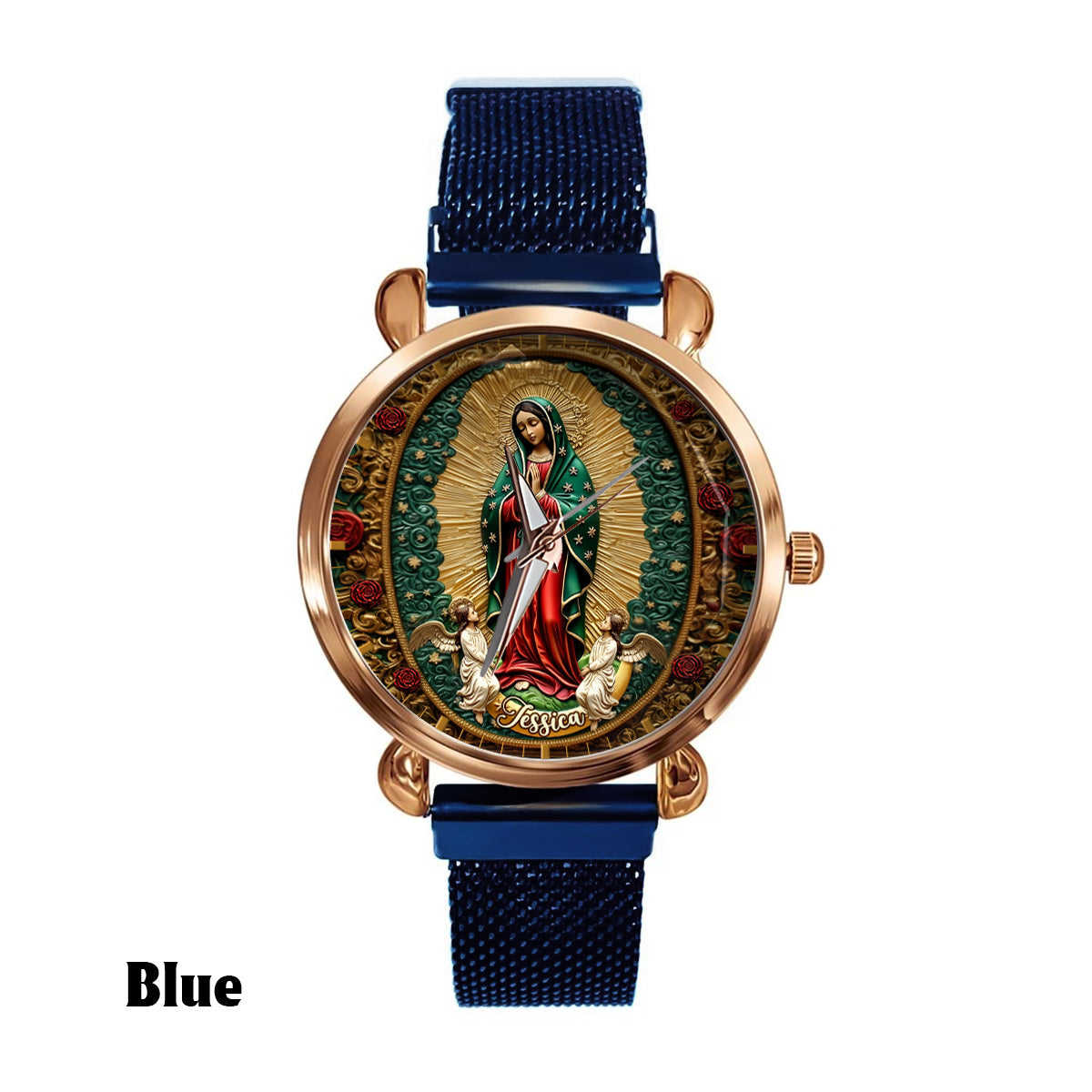 Our Lady Of Guadalupe - Personalized Christian Women Hand Watch