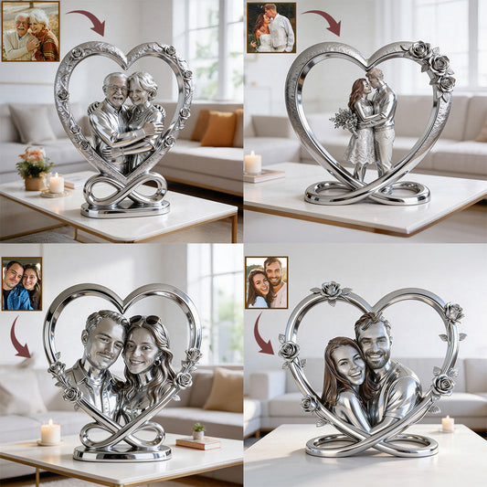 Geschenkidee für Paare – Personalisierte Acrylplakette in individueller Form für Paare