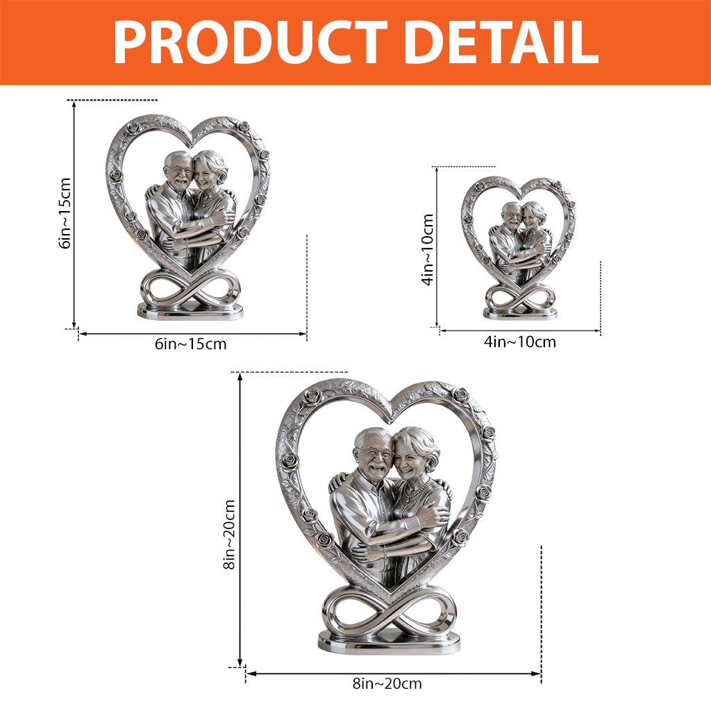 Geschenkidee für Paare – Personalisierte Acrylplakette in individueller Form für Paare