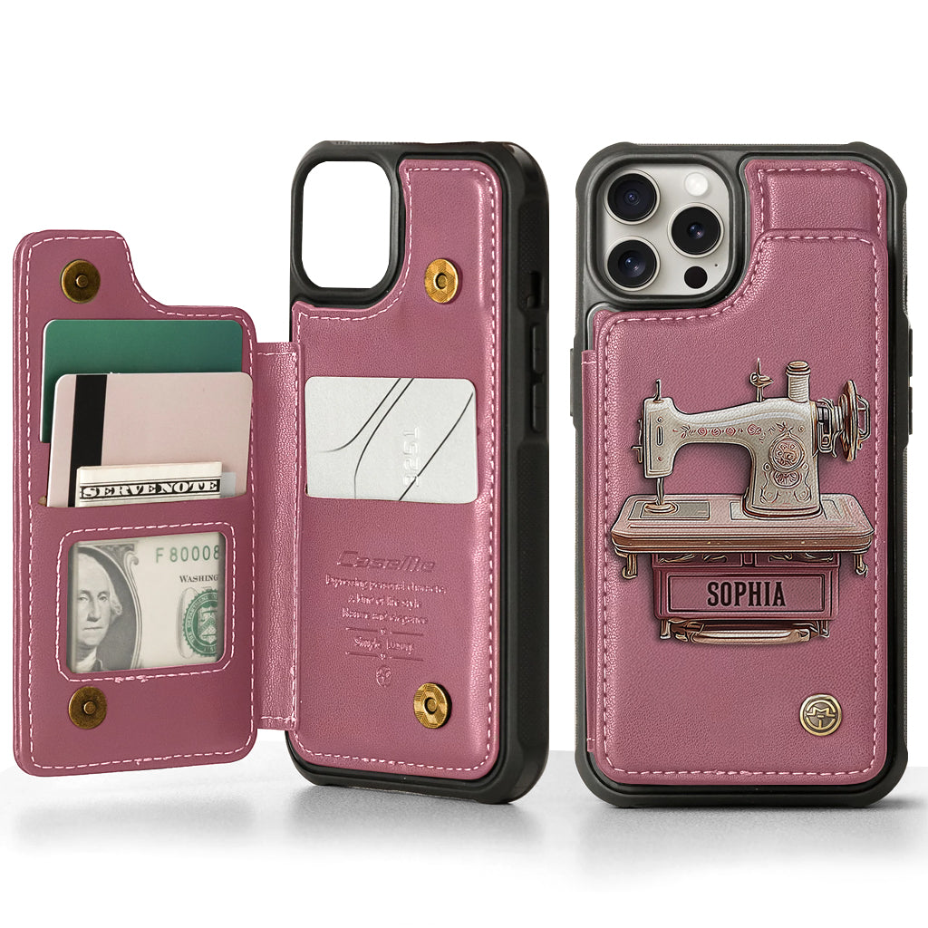 Sewing Machine - Personalized Sewing Wallet Phone Case