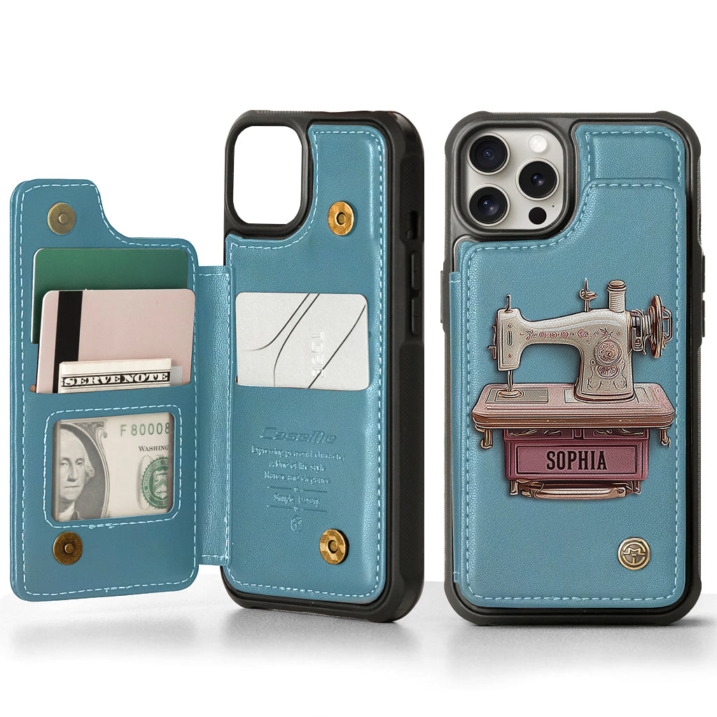 Sewing Machine - Personalized Sewing Wallet Phone Case