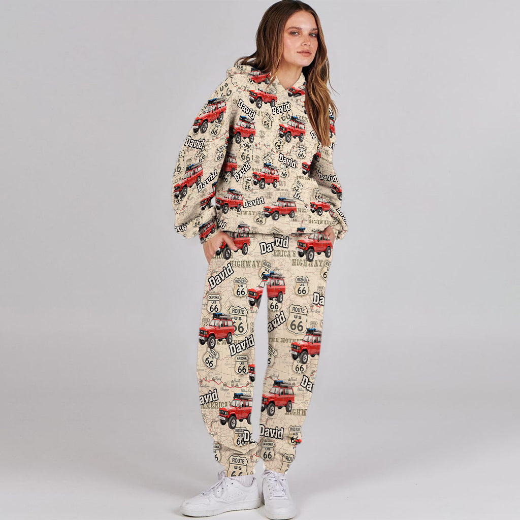 Individuell gestaltbar nach Foto – Personalisierter Hoodie und Jogginghose für Autoliebhaber