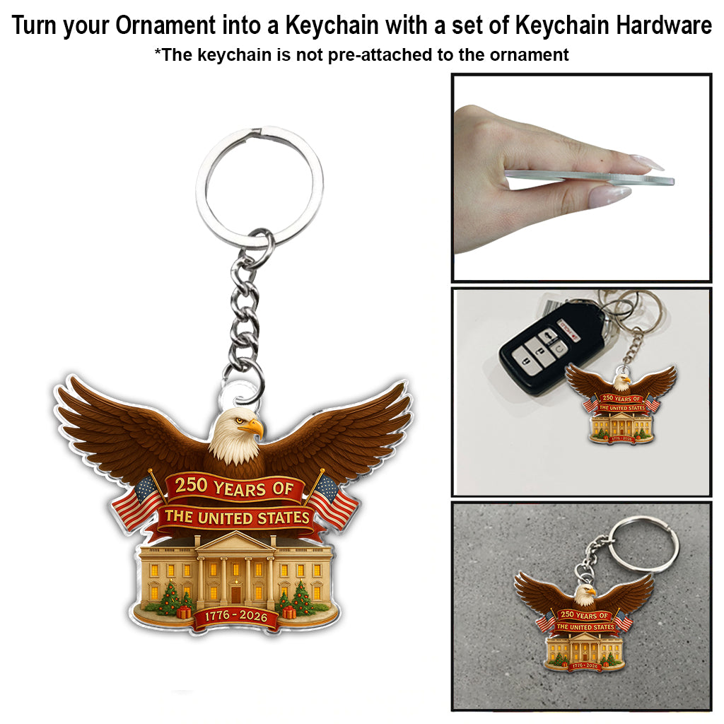 Adler – 250 Jahre USA – Personalisierter Weißkopfseeadler-Anhänger