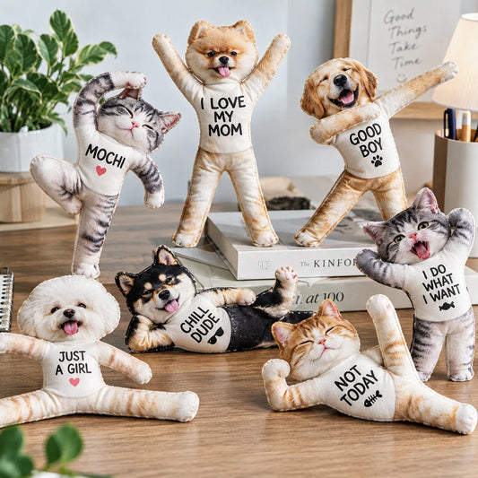 Lustige Puppe aus jedem Foto - Personalisierte posierbare Plüschpuppe