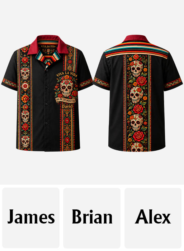 Dia De Los Muertos - Personalized Mexico Hawaiian Shirt