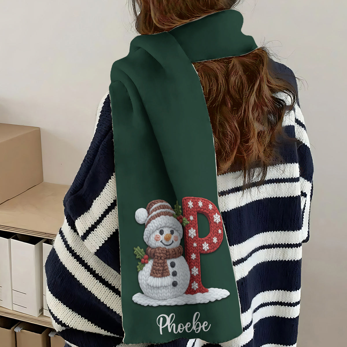 Winter Gifts For Loved Ones - Personalized Family Knitted Scarf