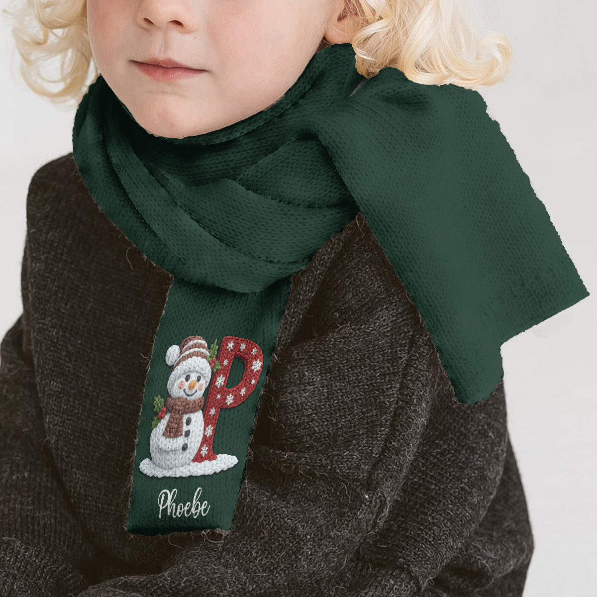 Winter Gifts For Loved Ones - Personalized Family Knitted Scarf