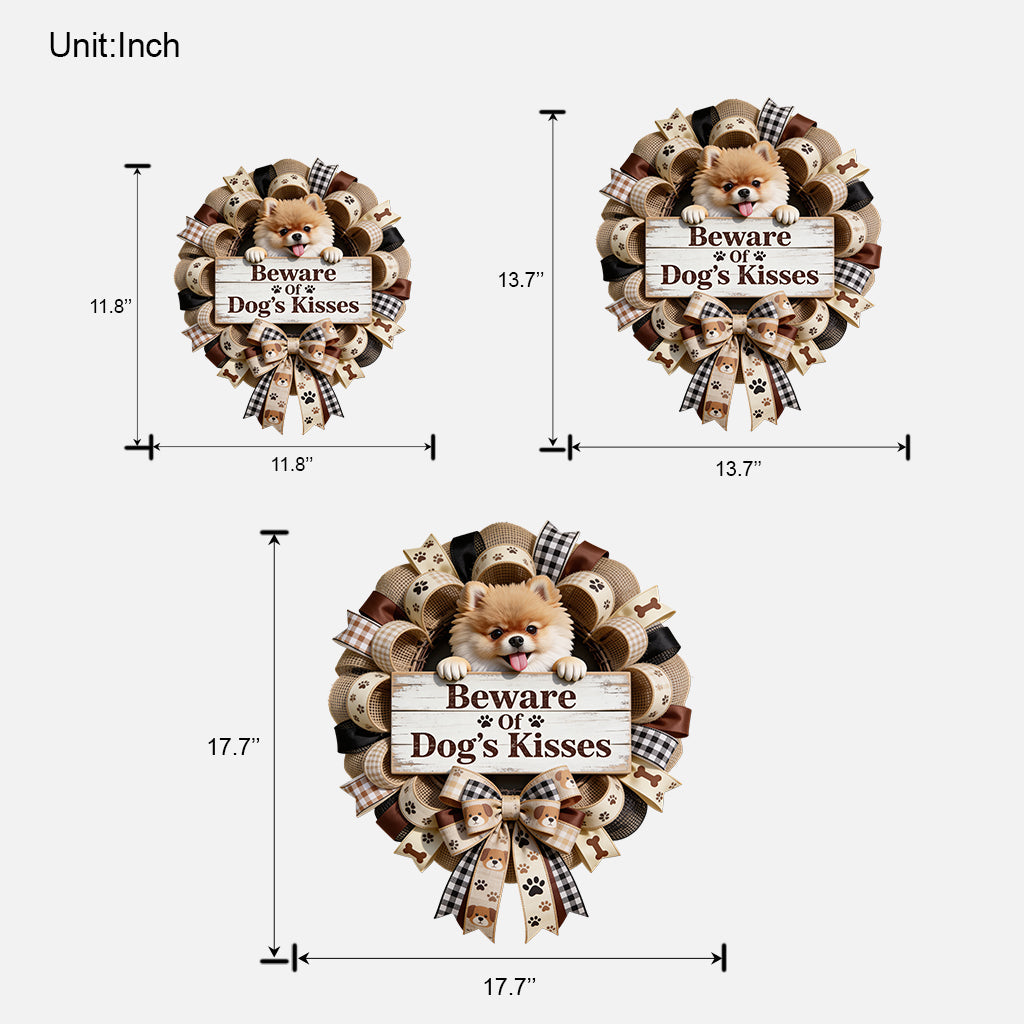 Custom Pet Wreath-Liked Design From Any Photo - Personalized Dog Custom Shaped Wood Sign