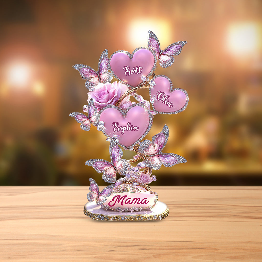 Mein Lieblingsgeschenk für Mama und Oma – personalisierte Acrylplakette in individueller Form für die Mutter