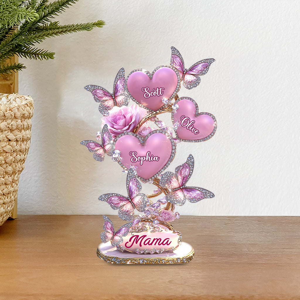 Mein Lieblingsgeschenk für Mama und Oma – personalisierte Acrylplakette in individueller Form für die Mutter