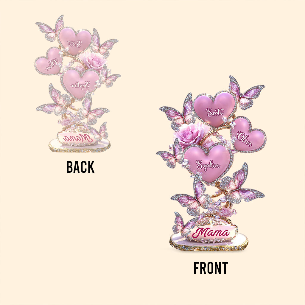 Mein Lieblingsgeschenk für Mama und Oma – personalisierte Acrylplakette in individueller Form für die Mutter