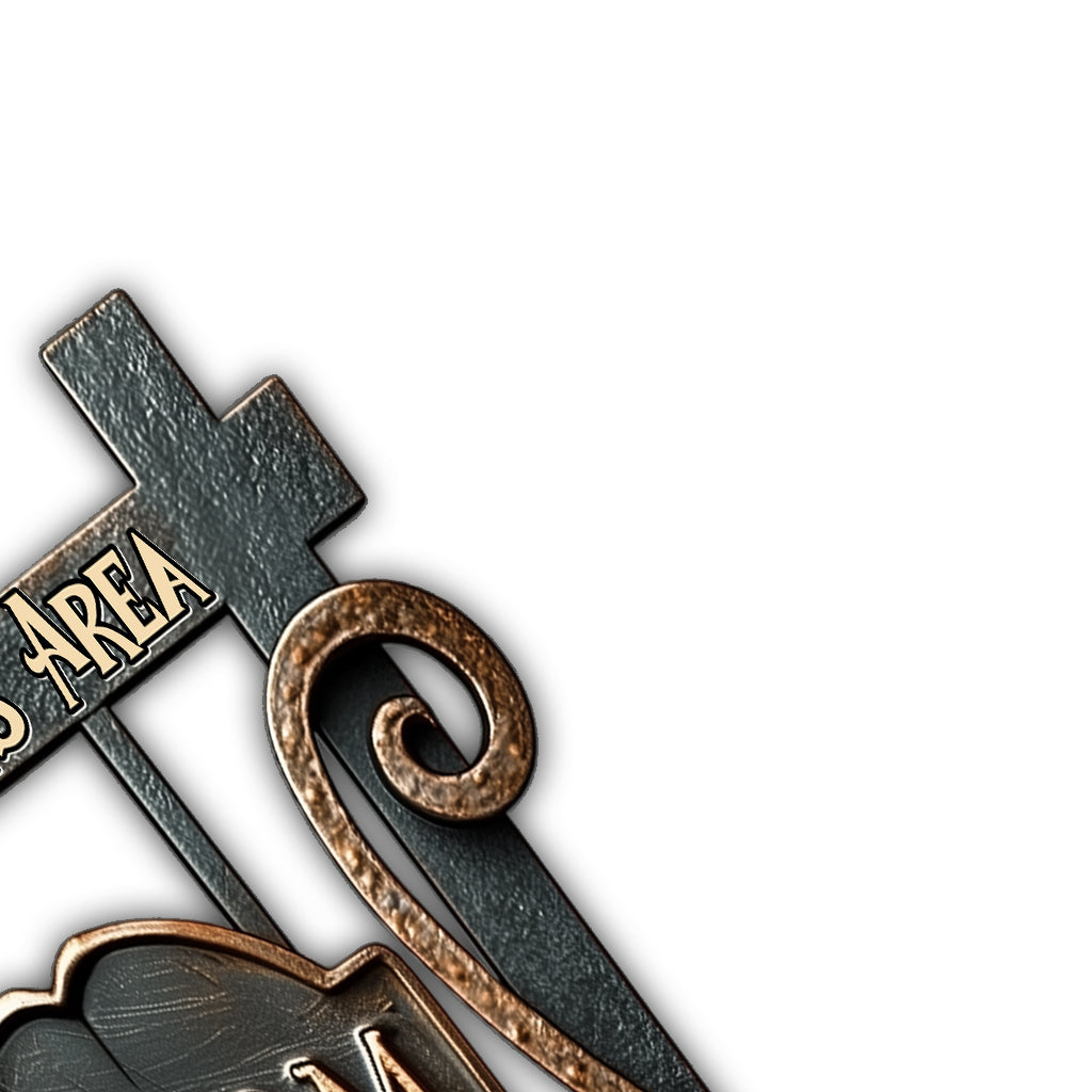 Besenparkplatz nur für Hexen - Personalisiertes Hexen-Metallschild